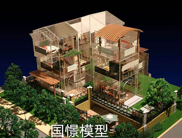 加查县建筑模型