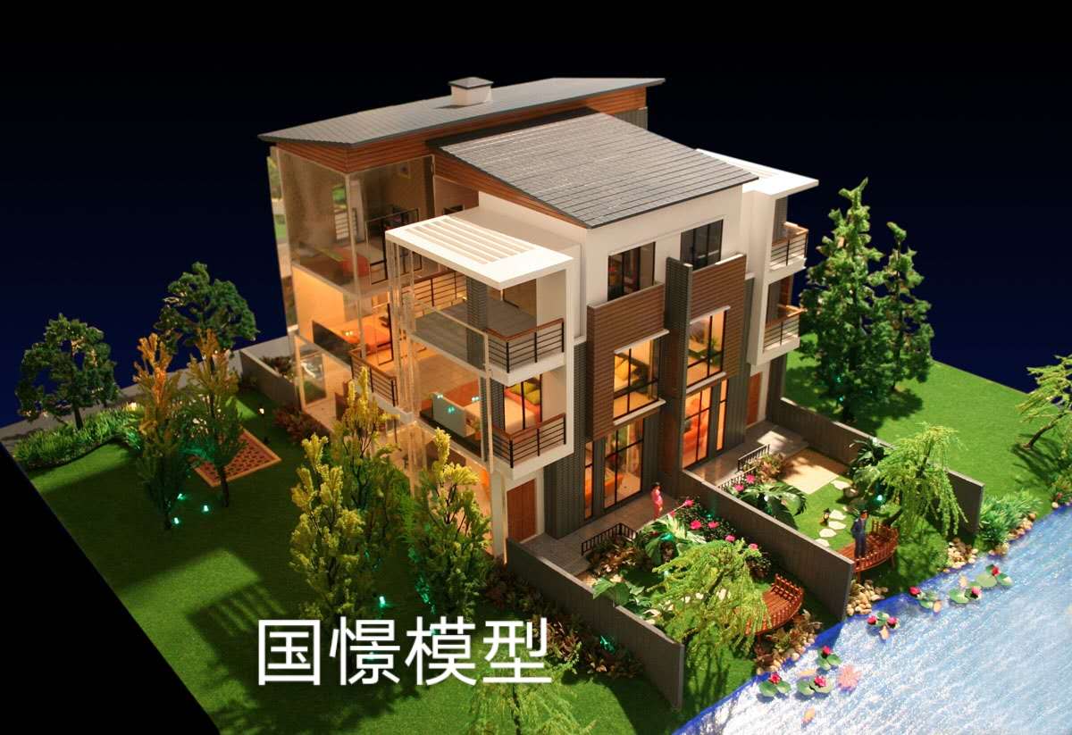 加查县建筑模型