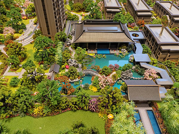 加查县建筑模型